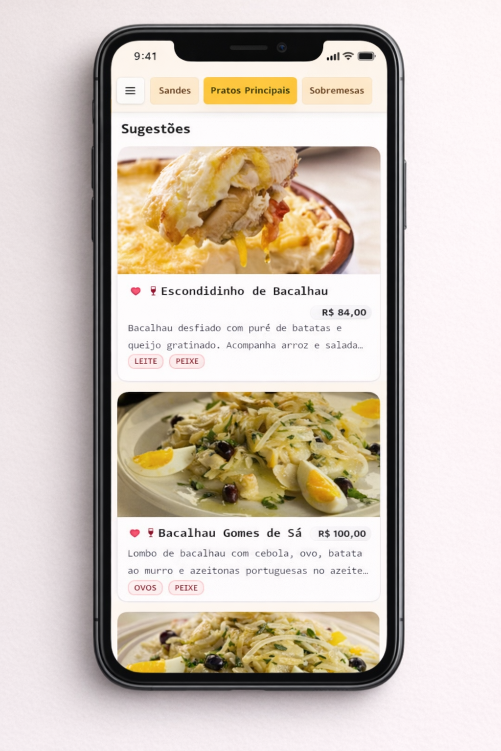 Estilo Card (mobile)